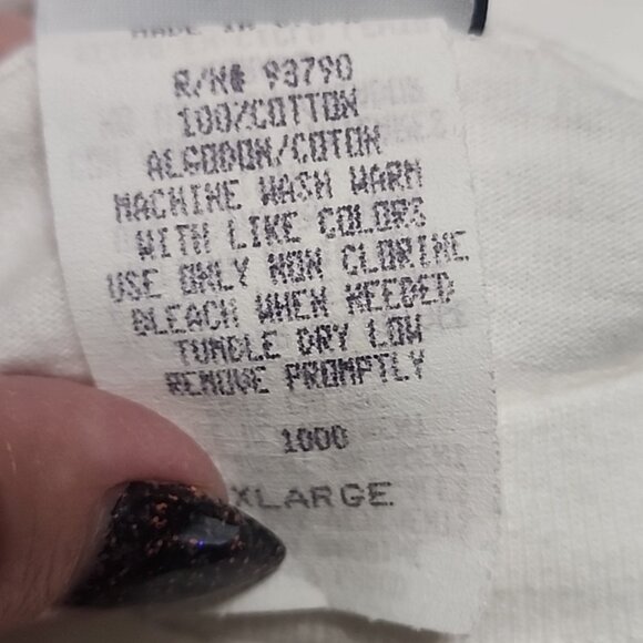 Vintage 90s Disney Mickey Mouse Golf T-Shirt FORE! Graphic Tee White Single... - Picture 10 of 14